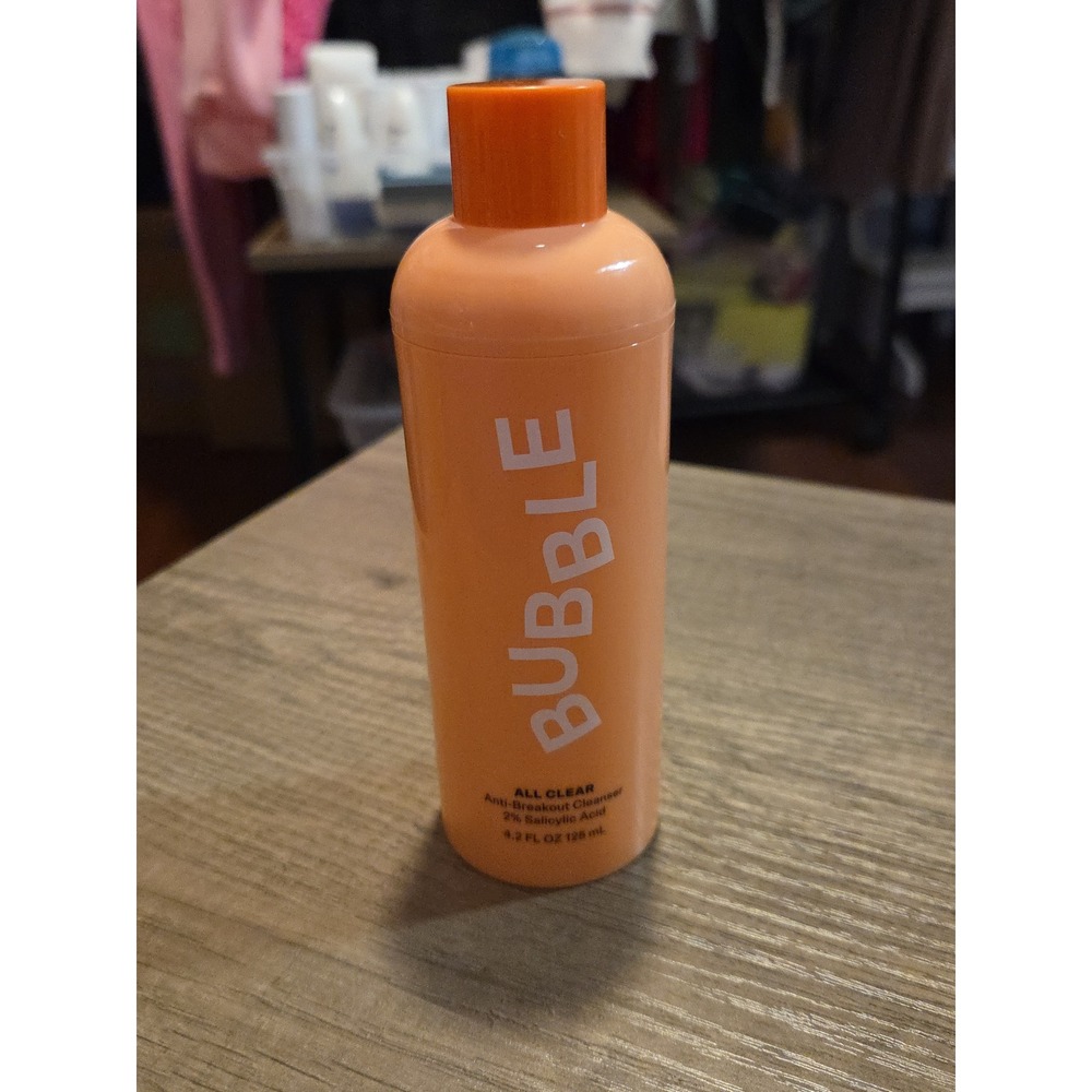 Bubble All Clear Anti-Breakout Cleanser 2% Salicylic Acid 4.2oz 125mL NEW